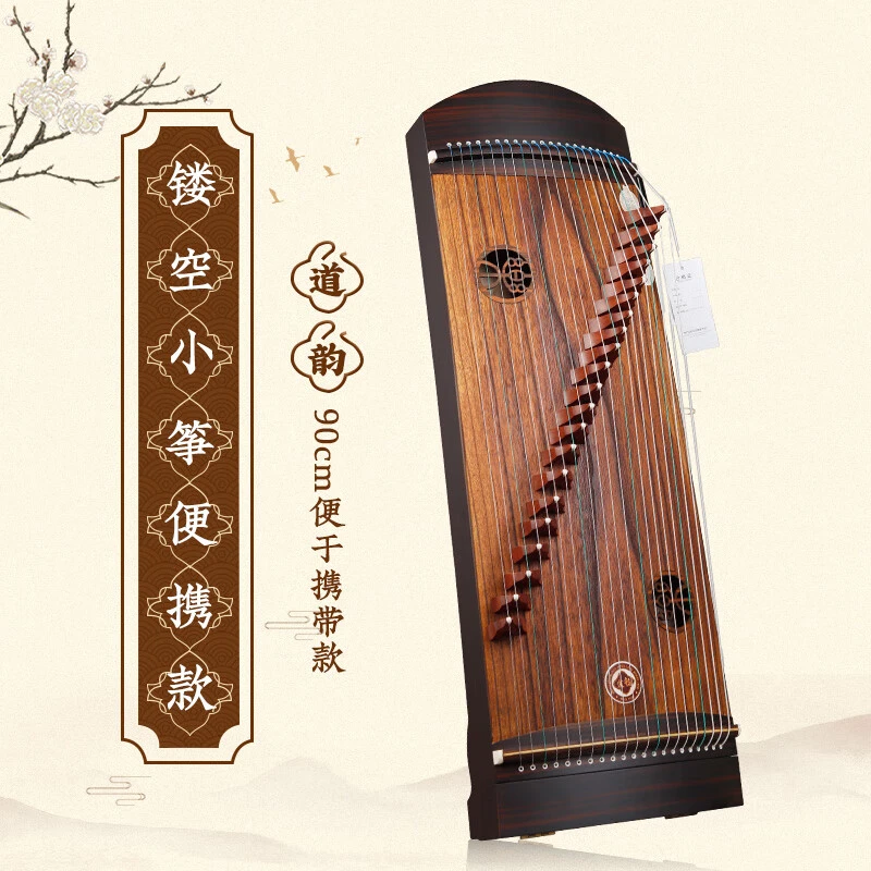 道韵小古筝琴镂空小琴短筝初学专业考试级民族弹拨乐器实木演奏