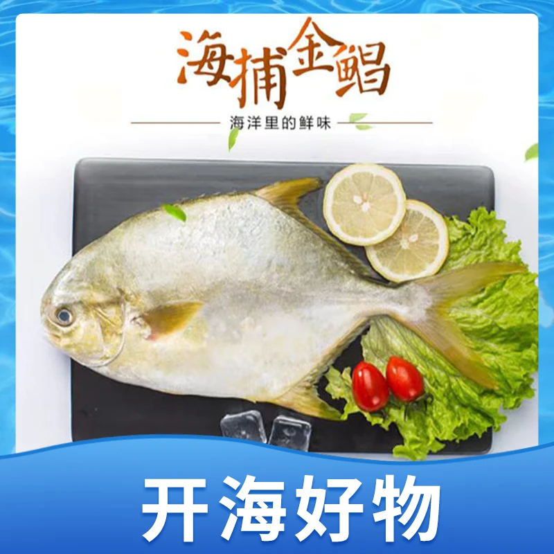 金鲳鱼 (2000g 4条装 )活鱼鲜冻 肉厚刺少