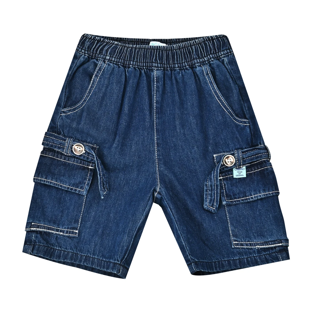 dadida/嗒嘀嗒男童弹力牛仔六分裤中小童薄款裤子&83316205