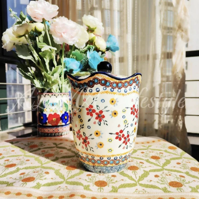 阿勒玛 新疆包邮（田园风情）手绘波西米密封罐加厚简约罐密封罐