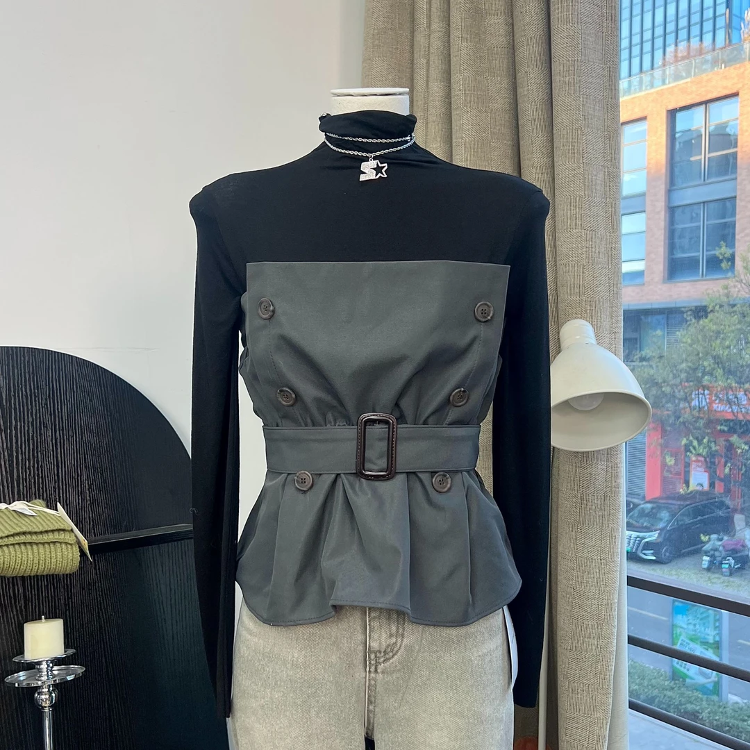 LEVIN代购款气质外搭抹胸