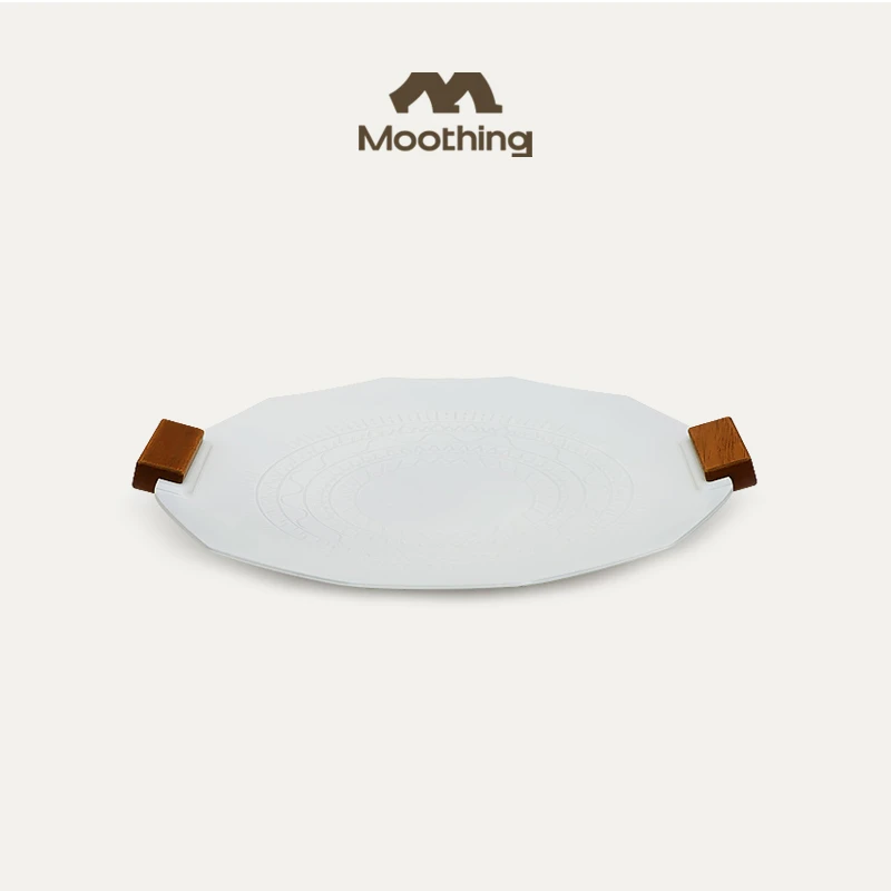 moothing牧行户外露营韩国烤肉盘便捷式烧烤盘烤肉锅野炊燃气用