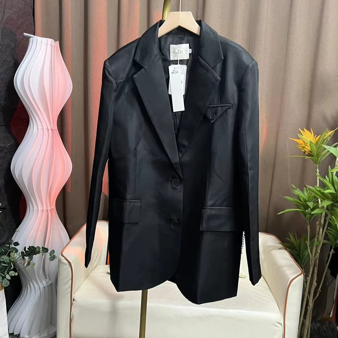 1114清货新款大板三角口袋百搭薄款宽松西装外套可穿180斤潮