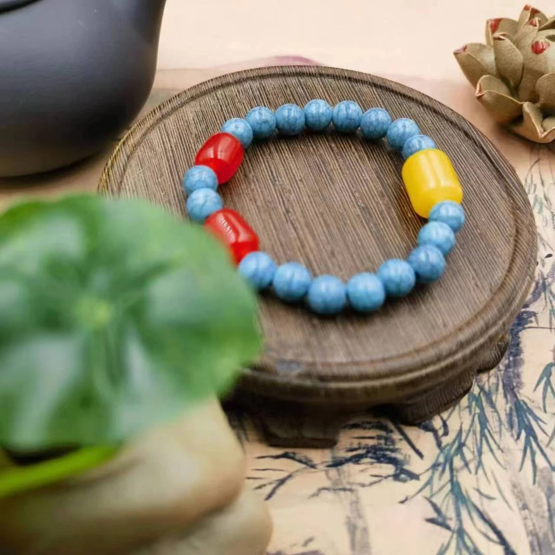 绿色纹路饰品民族风彩色时尚百搭简约个人用品SS