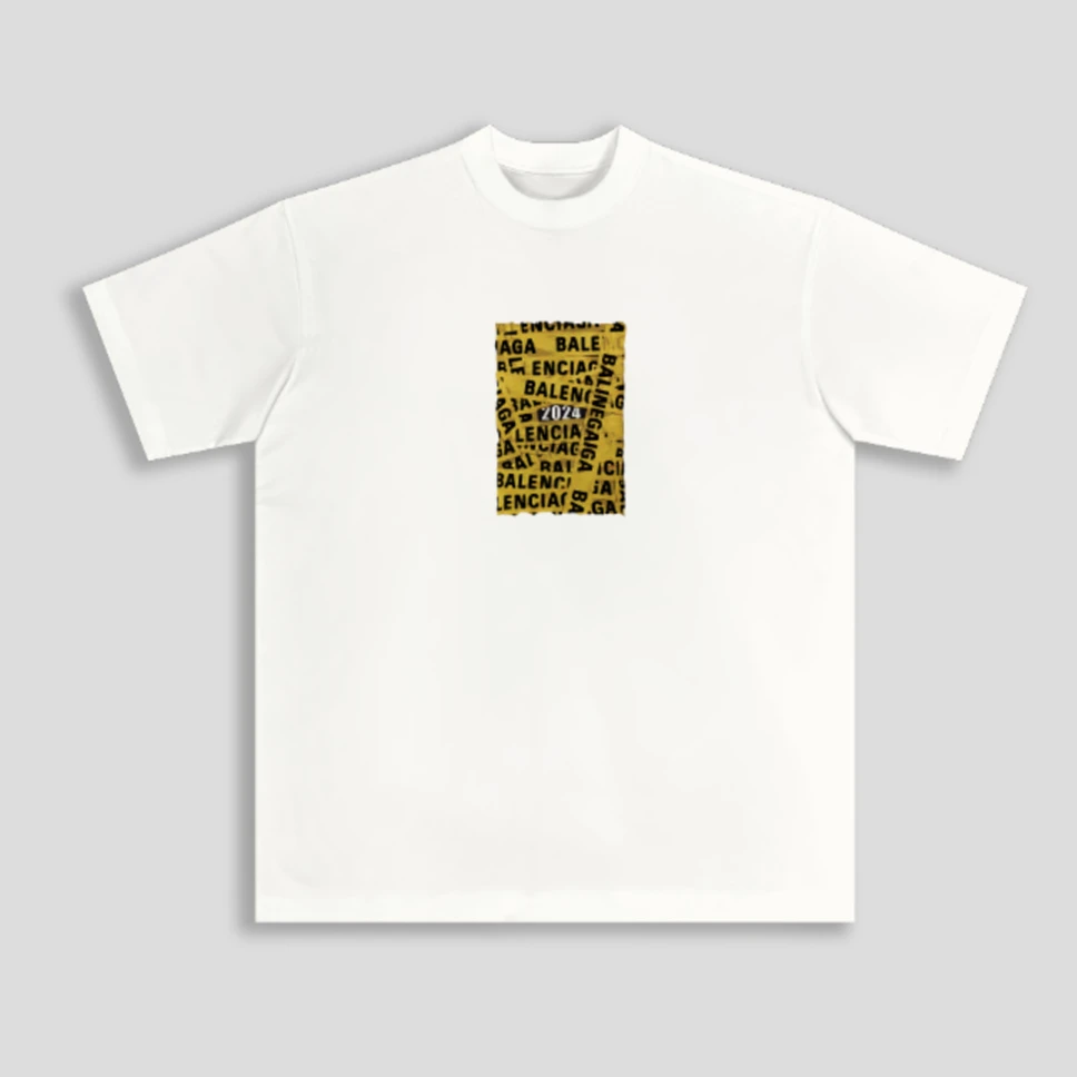 RICH陈发财【原创绷带】字母印花ins潮牌高街美式T恤情侣短袖3556