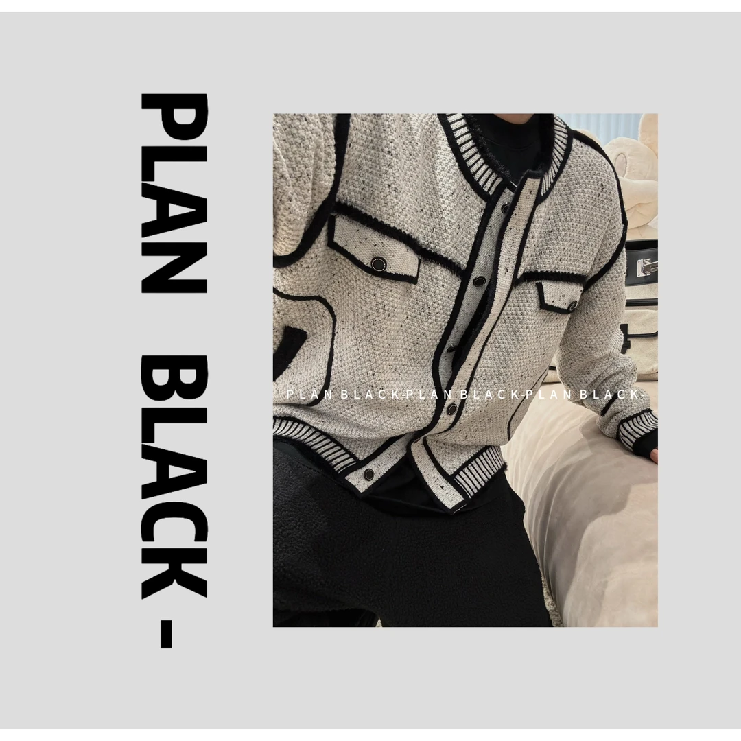 RICH陈发财【描边香风】线条针织开衫！时髦精的小夹克外套6645