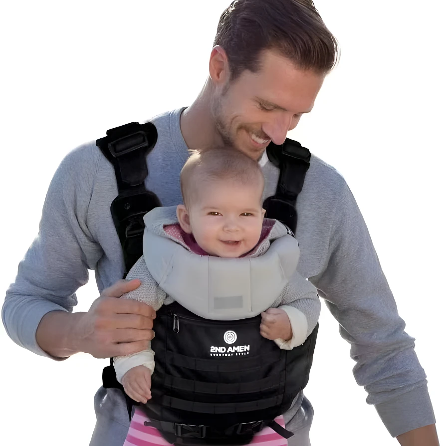 2ND AMEN婴儿战术宝宝背带多功能透气户外防撞舒适轻便秋冬加厚
