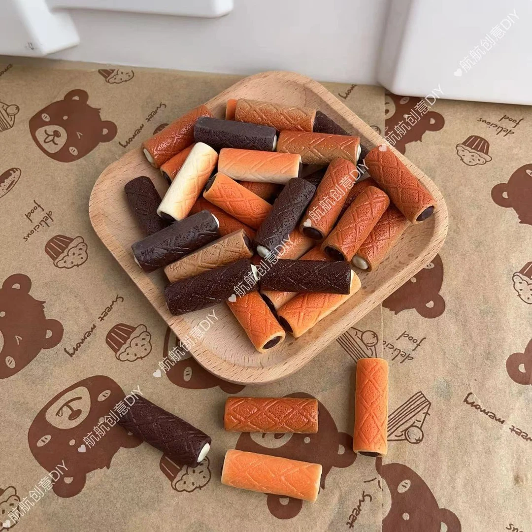 航航妈定制【卷心酥】diy食玩树脂配，创意diy饰品配饰下单