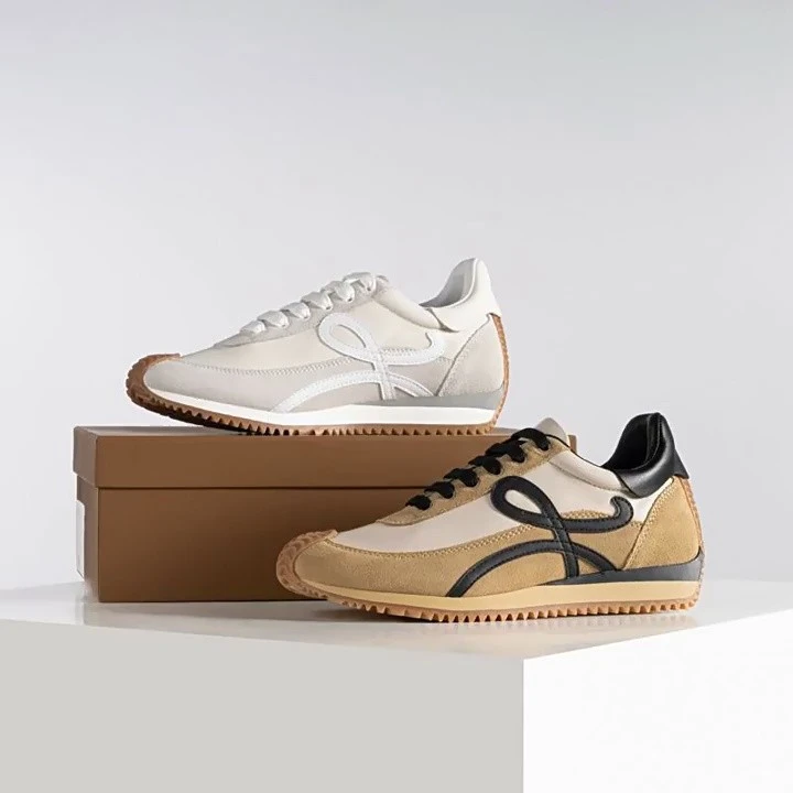 2024年新款真皮阿甘鞋前系带休闲运动单鞋女厚底华夫鞋德训鞋