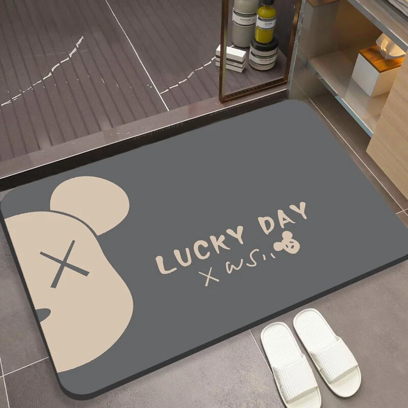 软硅藻泥地垫浴室吸水脚垫防滑垫卫生间软皮入户门垫耐脏洗手间垫