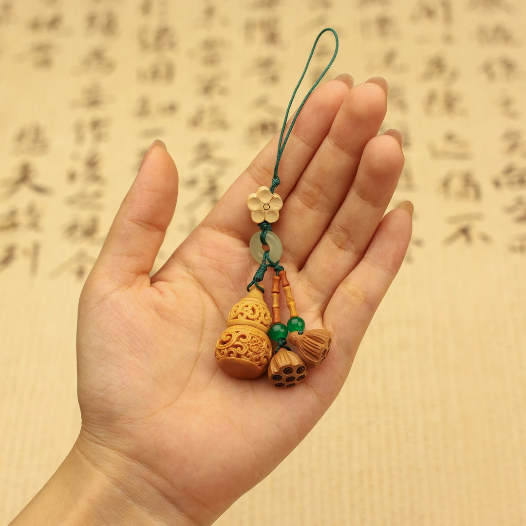 芭比檀葫芦莲蓬香囊车载香囊挂件香薰挂件居家好物(赠2瓶香丸)