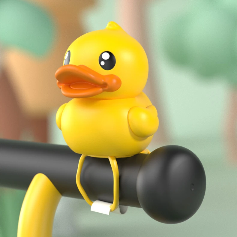 B . DUCK正版儿童滑板车铃免安装自行车铃可爱闪光摆件卡扣式多种