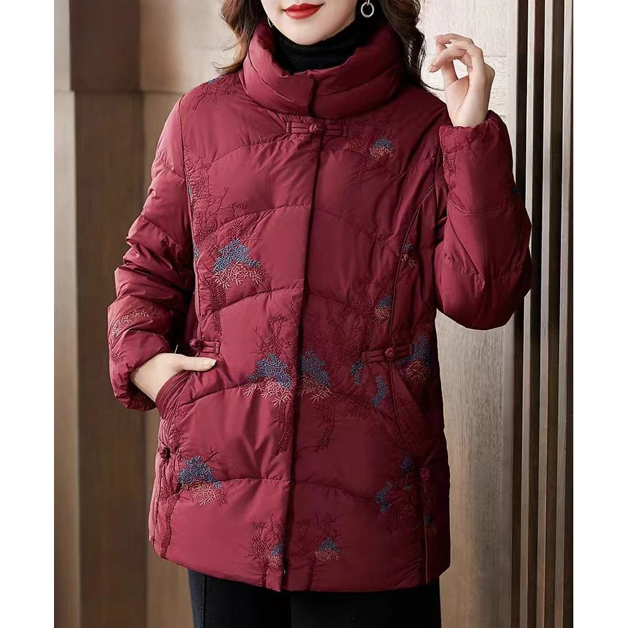 101-150断码孤品中老年女装冬季羽绒服时尚奶奶衣服妈妈棉衣外套