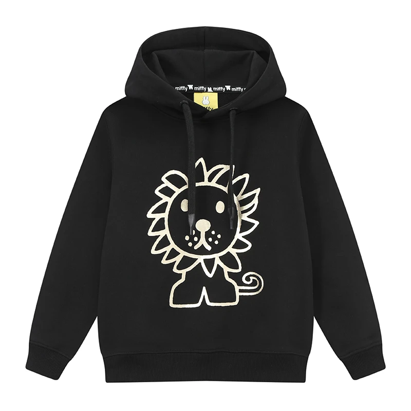 MIFFY/米菲春秋季儿童百搭潮流时尚连帽卫衣加绒长袖3543011203