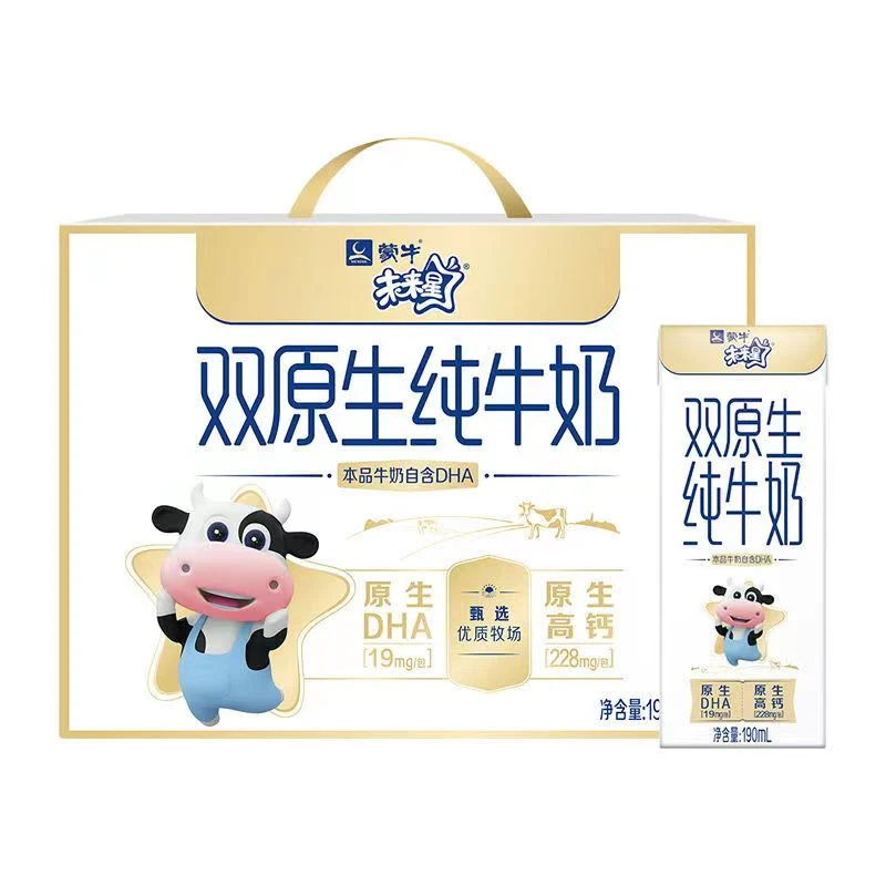 蒙牛 未来星双原生纯牛奶190ml*12