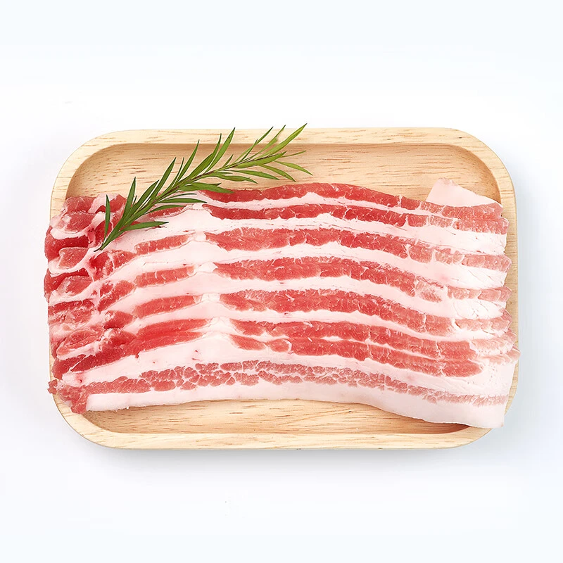 【烧烤季】壹号土猪 冰鲜去皮五花肉片180g