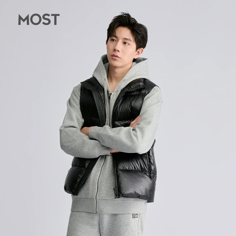 MOST/姆氏德羽绒服马甲男款冬季新款时尚经典短款背心C44230164