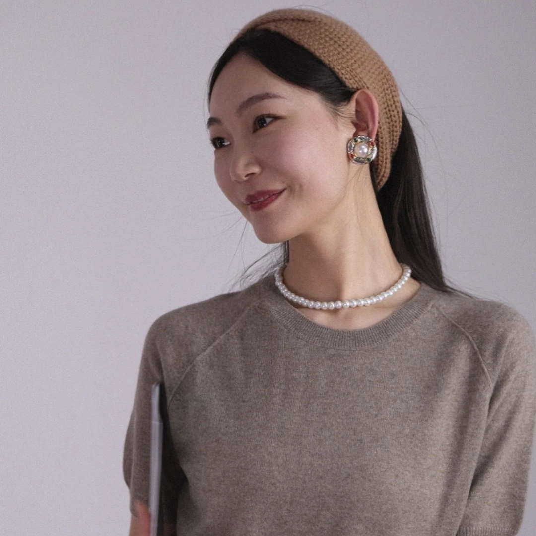 绒誉100%纯山羊绒头套女网红蝴蝶结针织秋冬时尚春秋通用百搭气质
