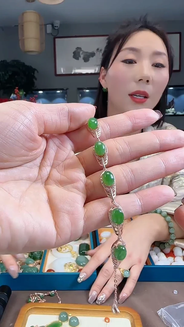 【闪购商品】和田玉手链银S925镶嵌1