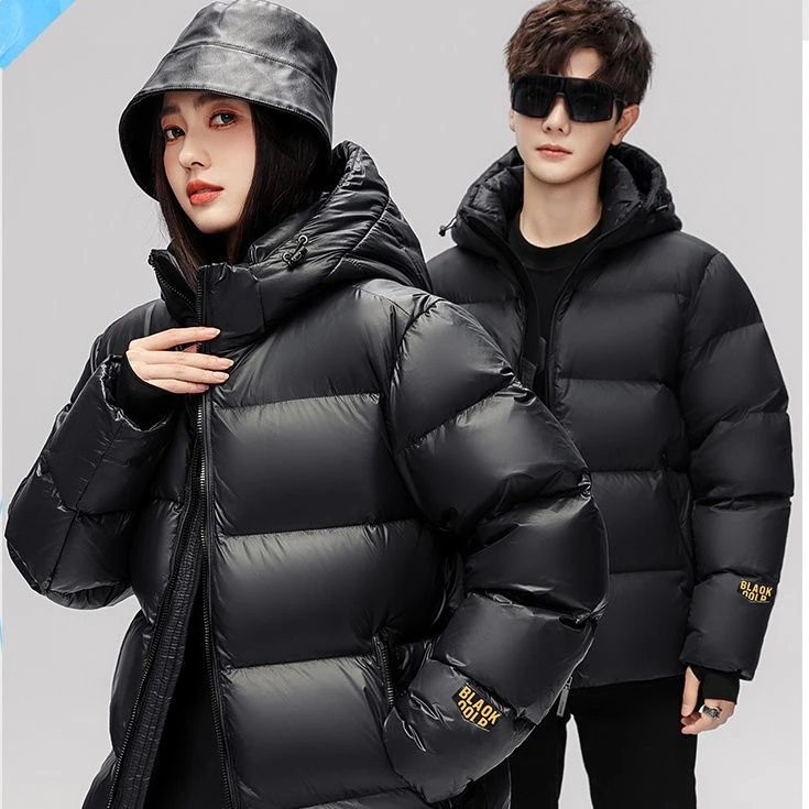 2025男女情侣款黑金韩版潮棉衣棉服冬季宽松加厚学生棉袄短款外套