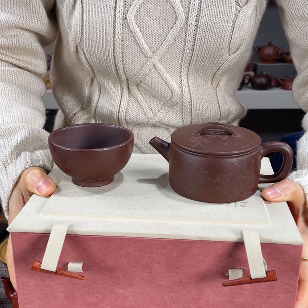【闪购商品】紫砂茶壶M**X革子泥汉瓦180cc