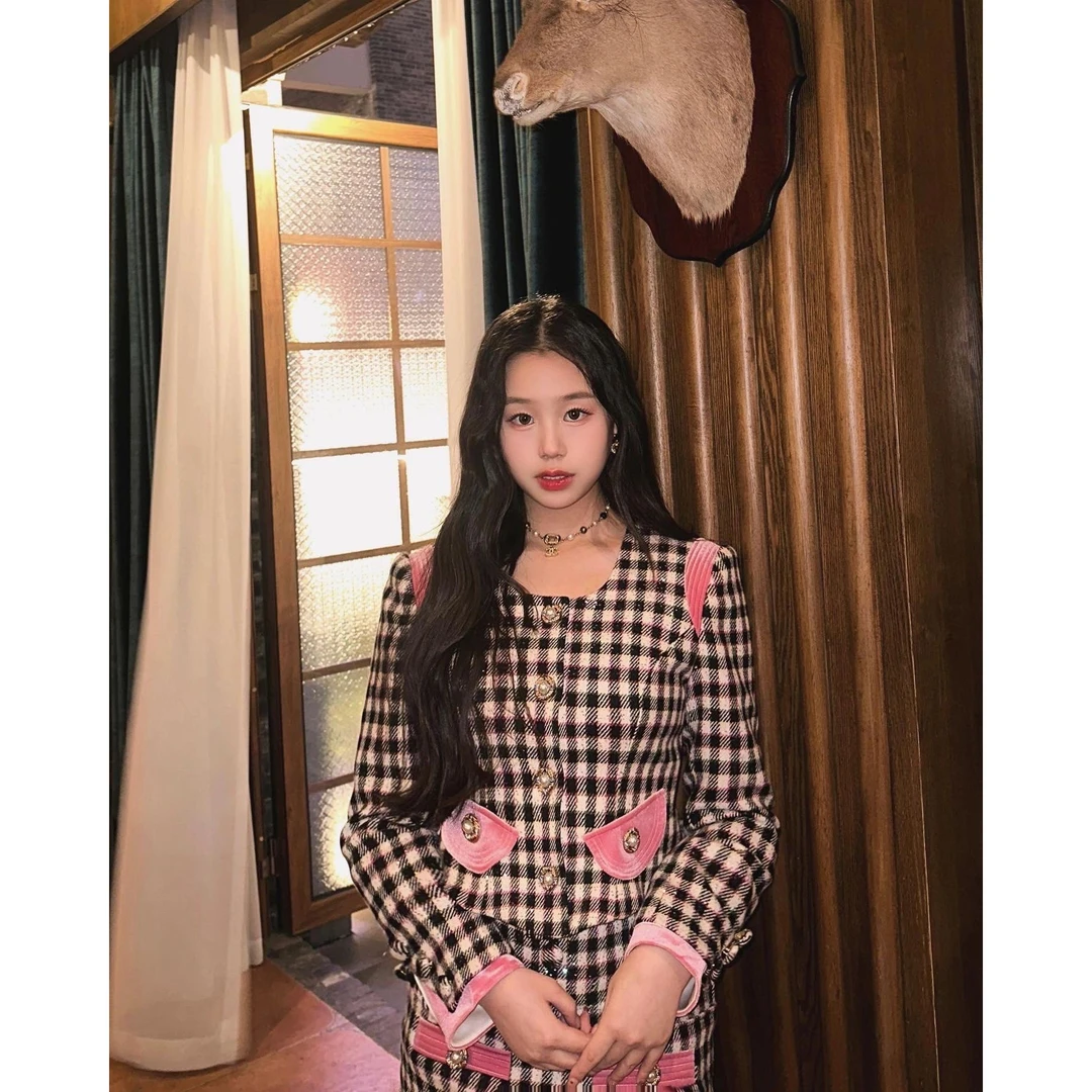 【DÉ MYSTÈRE】拉拉家2024春季复古格纹富家千金外套裤裙GFC2401010