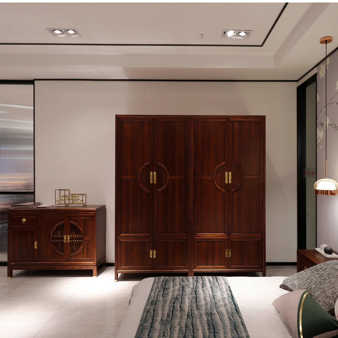 【鲁王实木家具】新中式大衣柜衣橱家用储物品质款（顺风顺水）