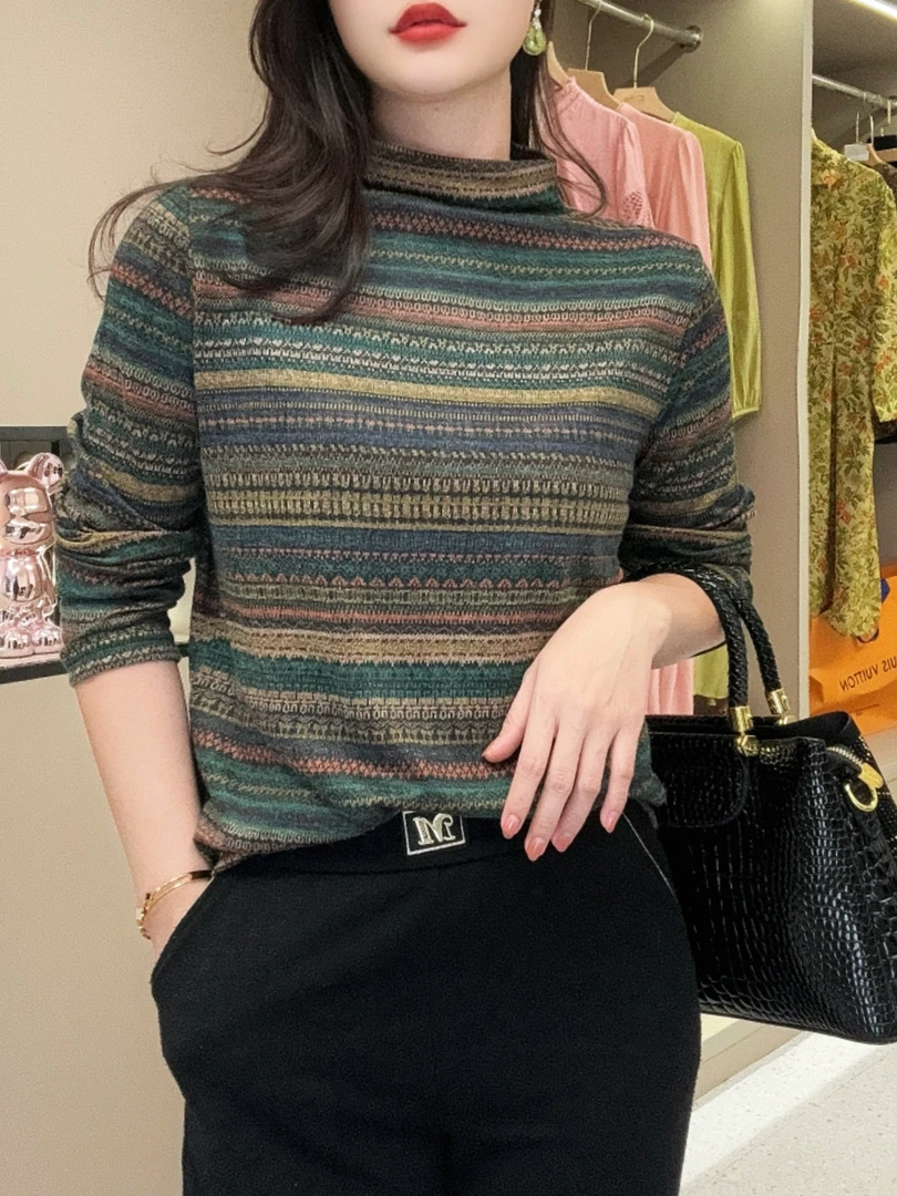 24年秋季新款条纹时尚百搭打底衫Q24CD1935