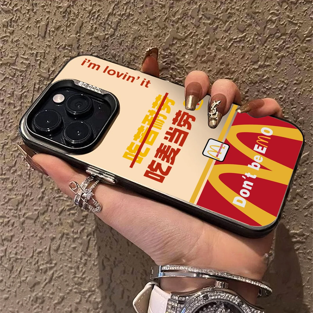 适用苹果16promax手机壳M麦劳iphone15网红14套13搞笑12男女11潮