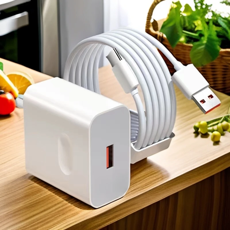 适用华为充电器66W超级快充头mate5040pro p30 nova荣耀60数据线