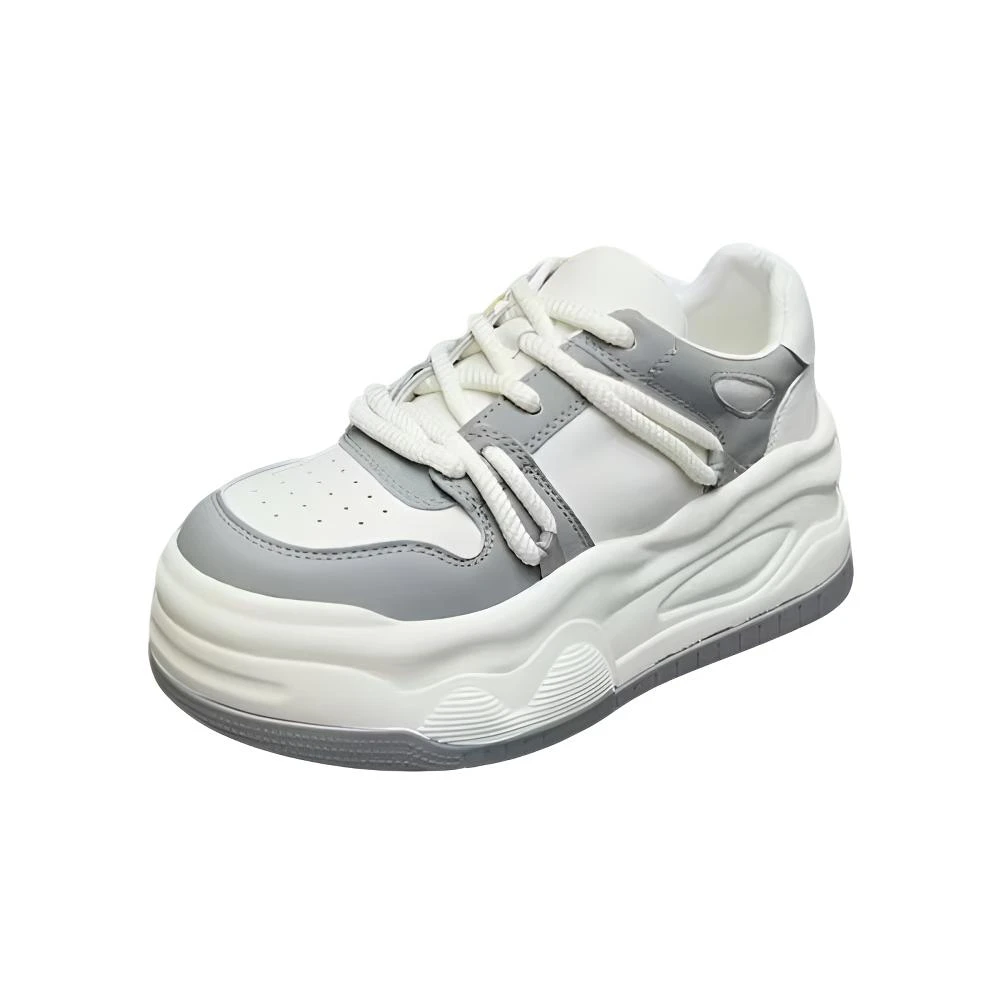 三仓4028  584真皮厚底小白鞋 （标准尺码）