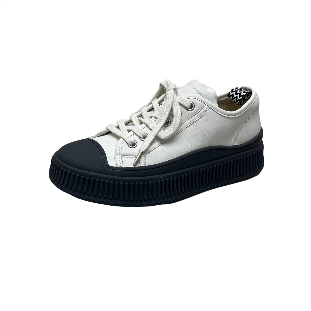 758 6403真皮厚底小白鞋 （标准尺码）（茹）