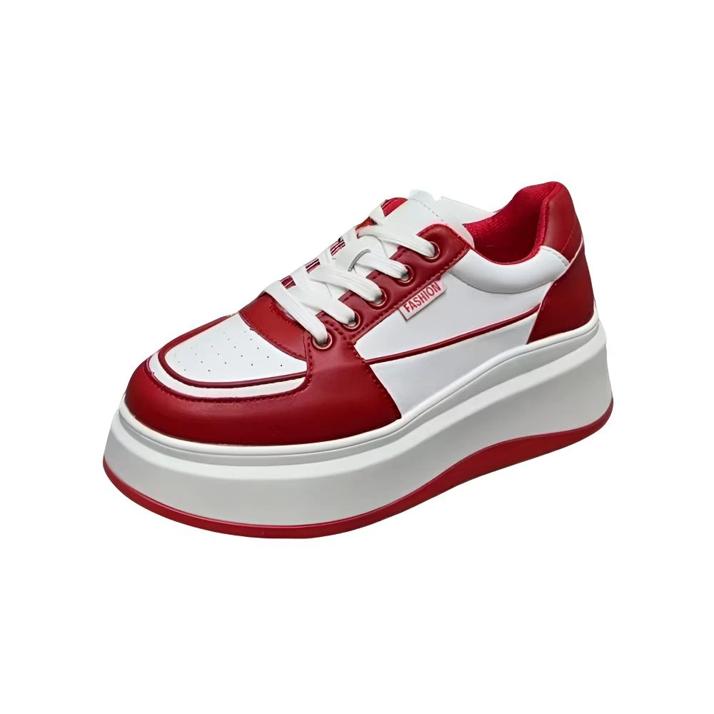 2仓8808 605真皮厚底小白鞋 （标准尺码）