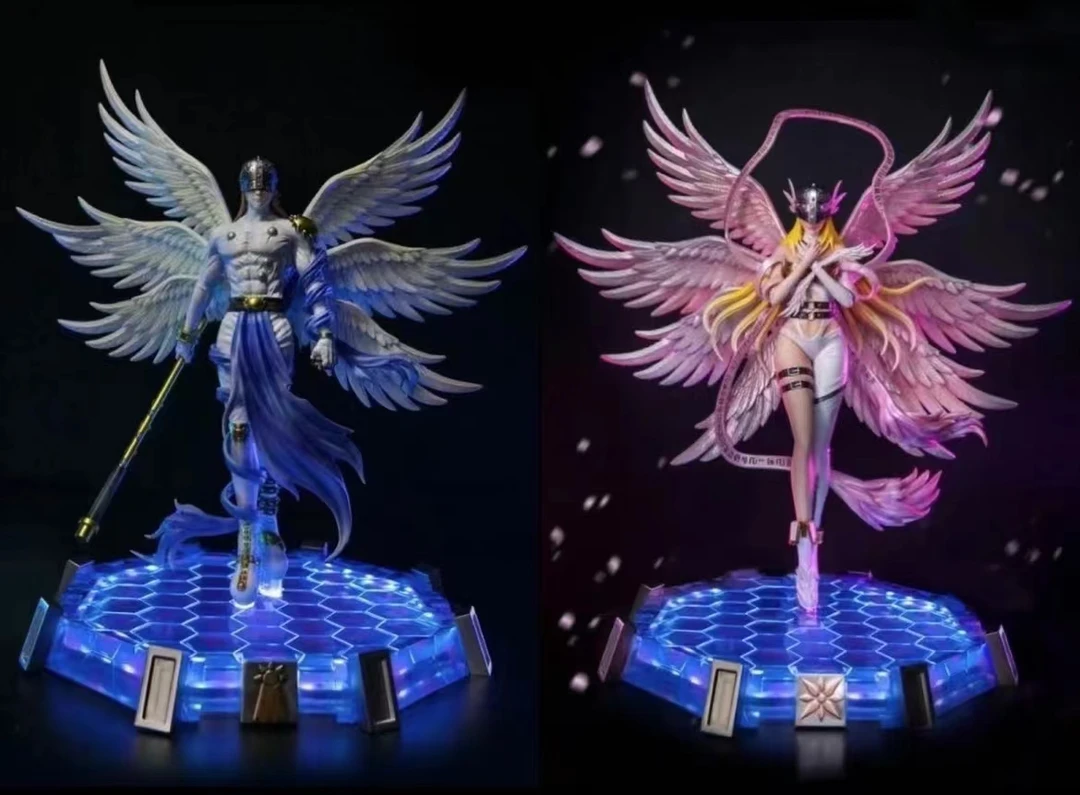 【盖世潮玩】数码宝贝天使兽天女兽月神殿GK   优质模玩摆件可发光