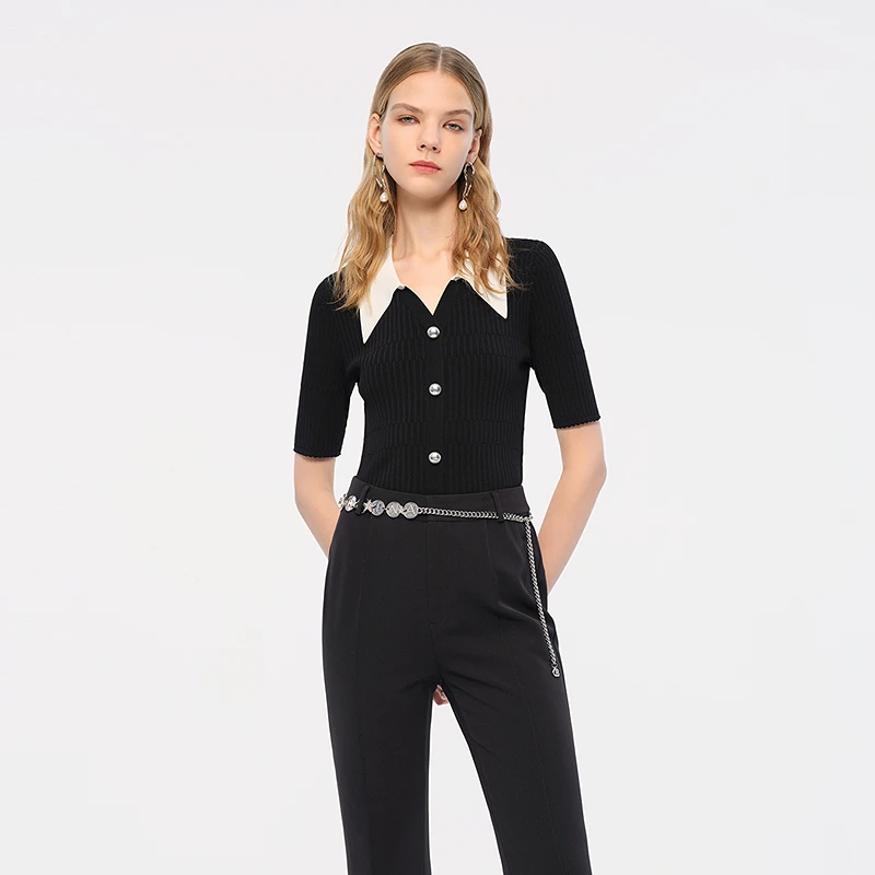 COLOVE毛针织衫343Q168