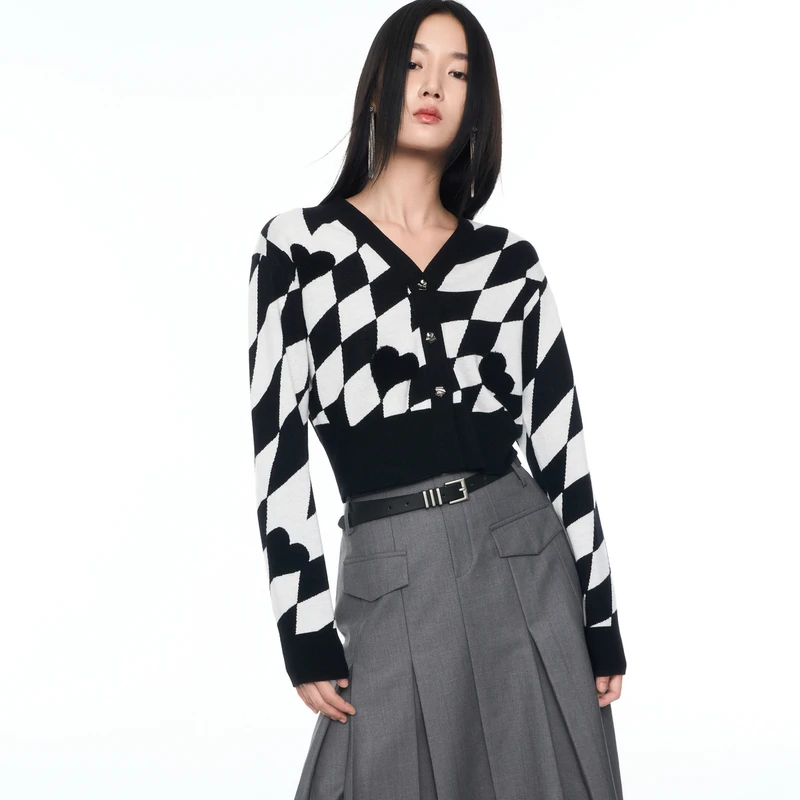 COLOVE毛针织衫833Q043