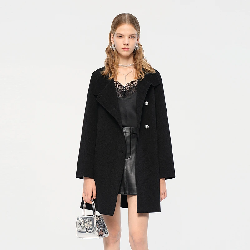 COLOVE【衣香鬓影】毛呢外套343A258