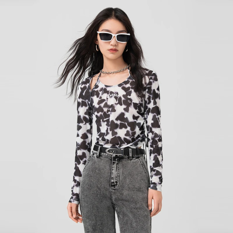 COLOVE毛针织衫231P047