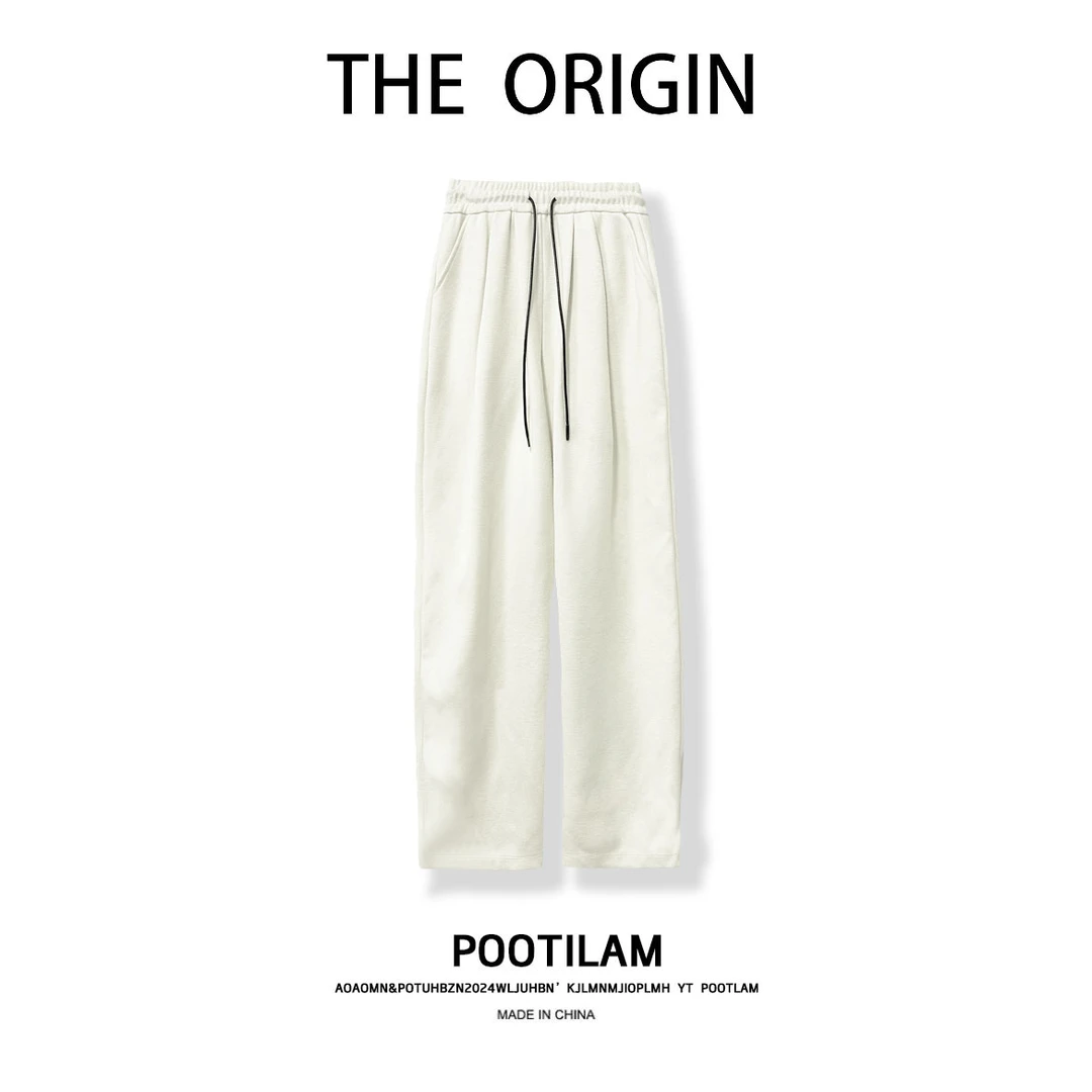 2024新款！女士秋季高腰垂感空气层卫裤E172