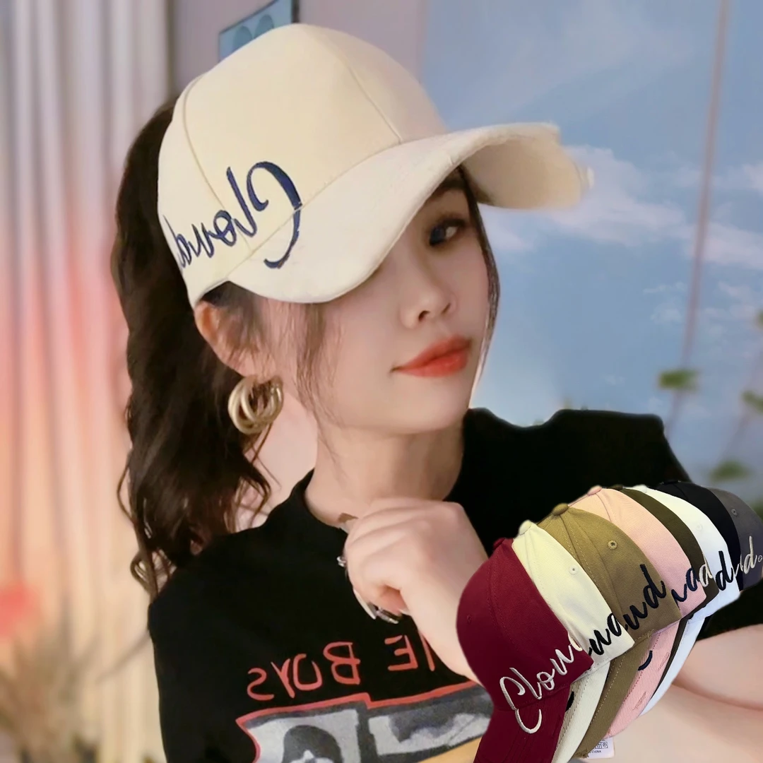 A33网红帽子女款2025新款夏季空顶跑步鸭舌帽防紫外线遮阳防晒帽