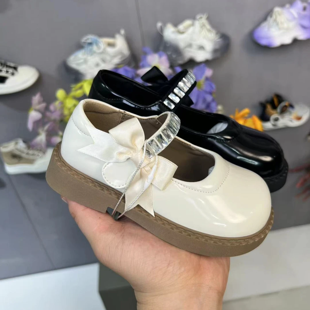 【新疆包邮26-30】8106 秋季库洛米儿童皮鞋 小皮凉鞋节日厚底圆头