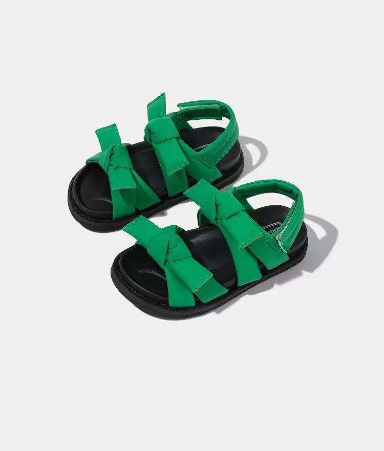 【断码微瑕28码】65086 凉鞋女童魔术贴 软底沙滩鞋休闲童鞋