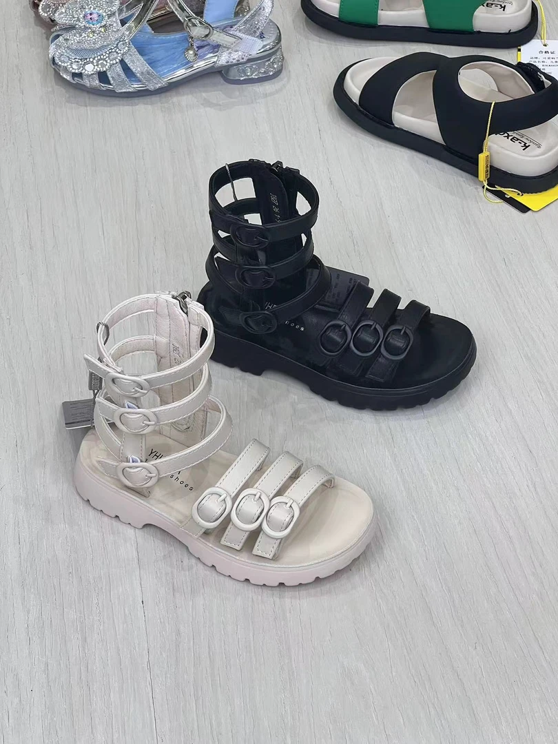 【新疆包邮26-37】80027 罗马凉鞋 潮流 夏季女童休闲防滑时装凉鞋