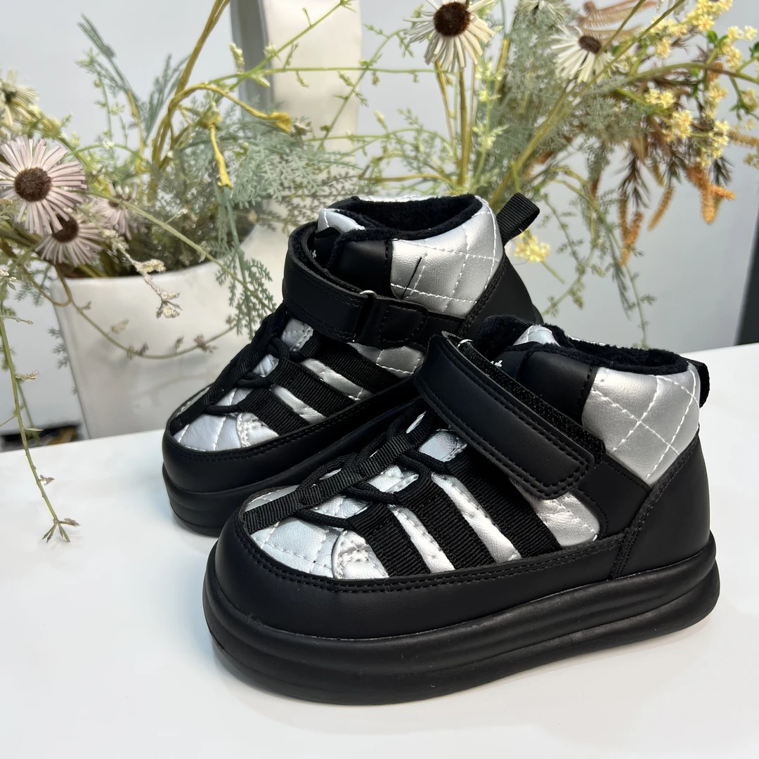 【只发新疆】1625大棉雪地靴男女童软底时尚百搭款加绒冬季秋冬