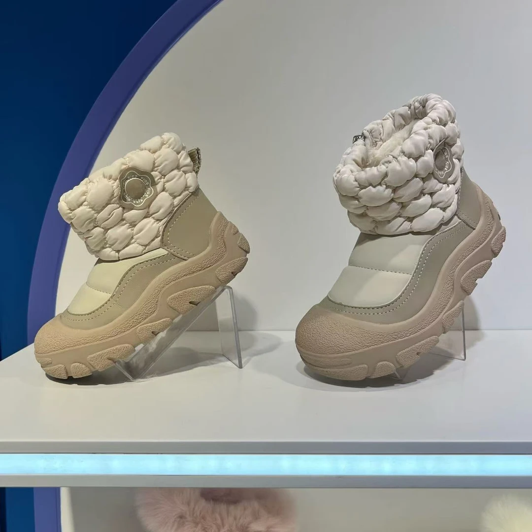 【御寒系列】6933新款大棉雪地靴男女童冬季加绒加厚防水防滑