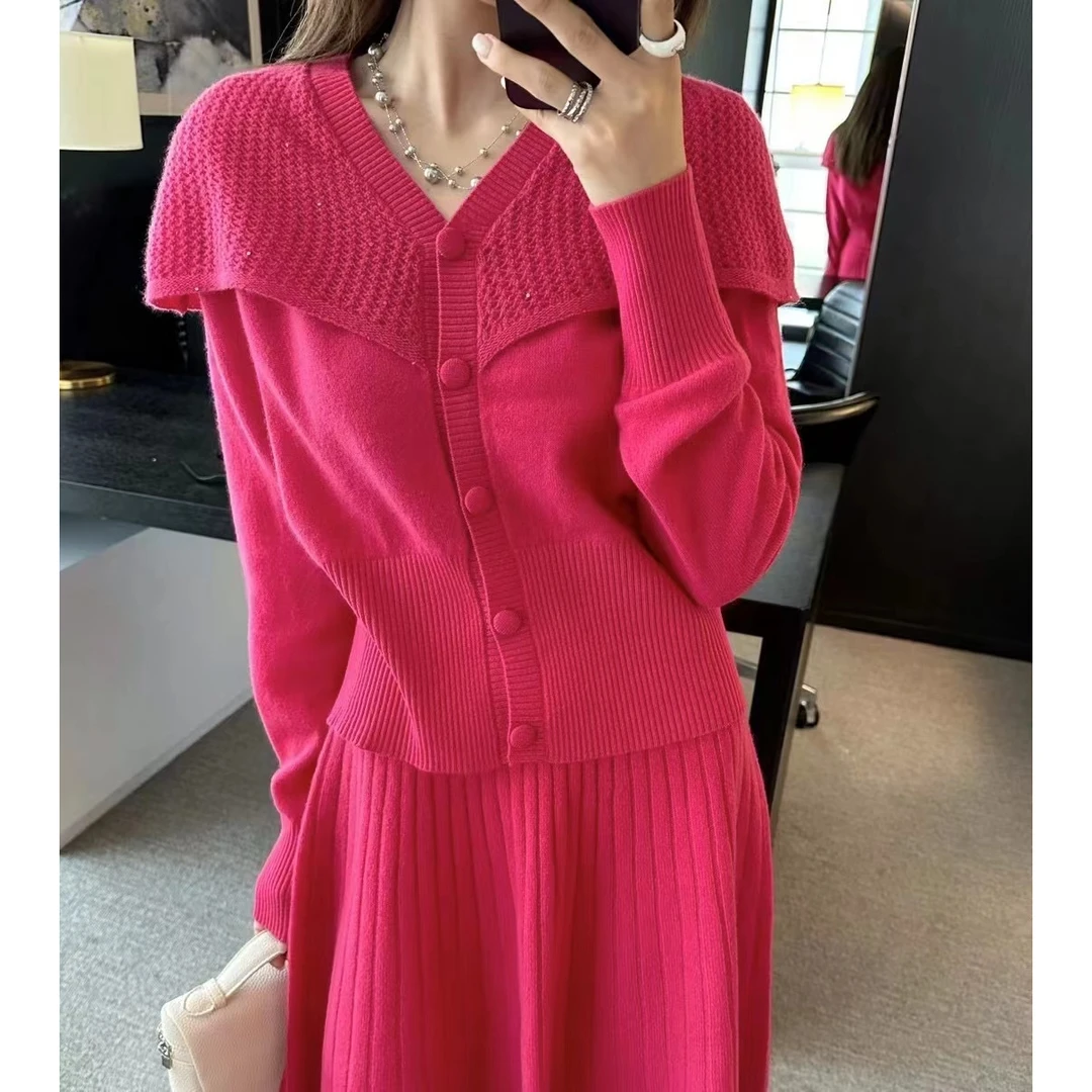 DC【寂静夜宴】仙气轻奢高端甜美显瘦洋气时尚披肩开衫上衣