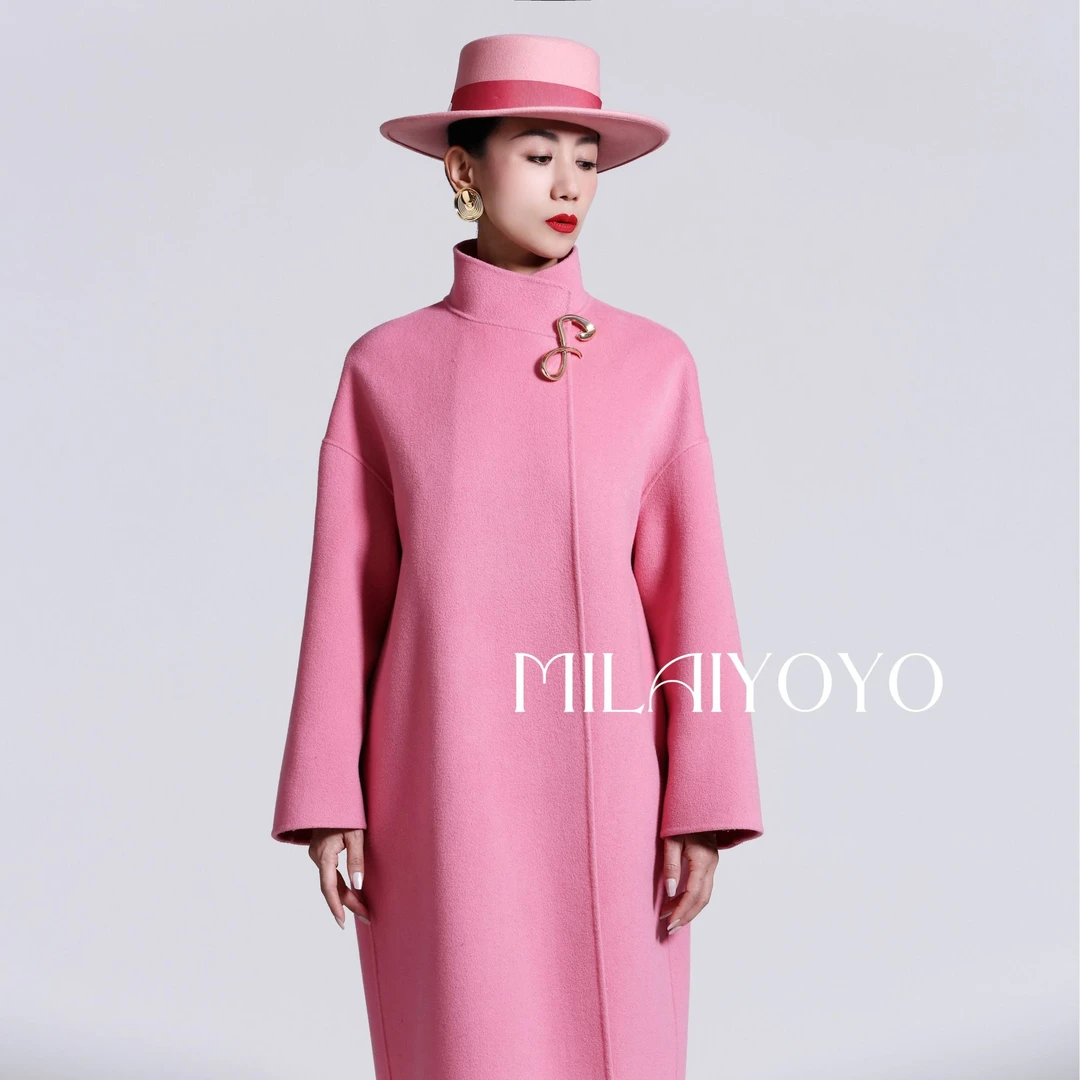 芈莱尤优——新款宽松韩版高端气质羊毛大衣129