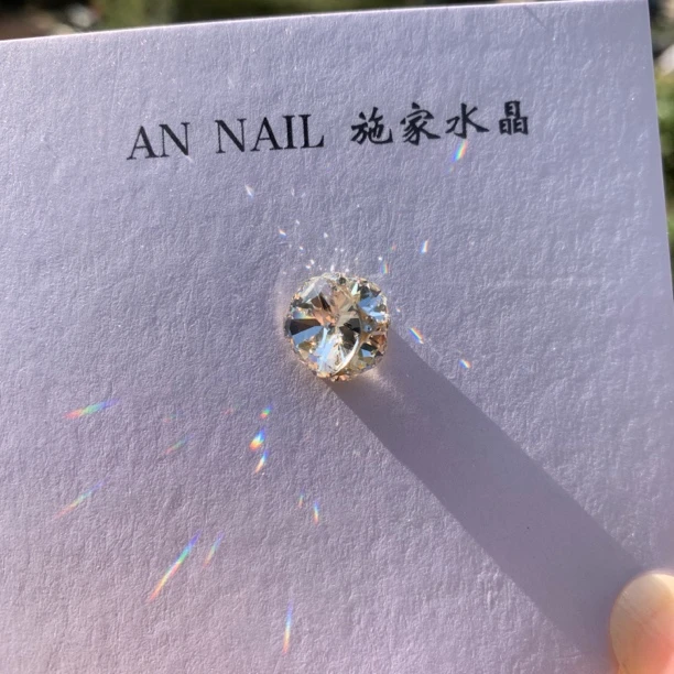 钻球施华洛4470正品白色肥方10mm施家水晶美甲饰品美甲钻