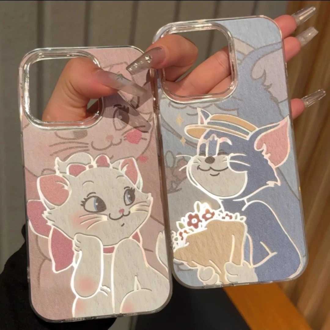 情侣手机壳适用于苹果华为荣耀羽纱VIVOOPPO小米红米汤姆告白玛丽