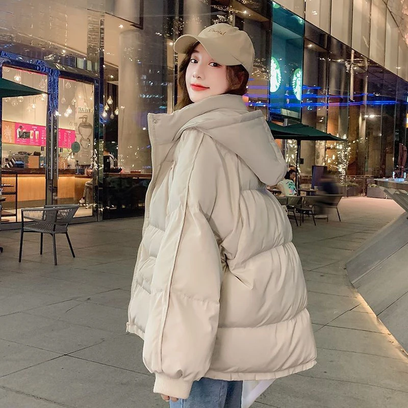 蜜妃儿2023年新款棉服面包服短款学生羽绒衣棉衣女冬季外套加厚棉